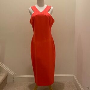 TED BAKER coral long dress